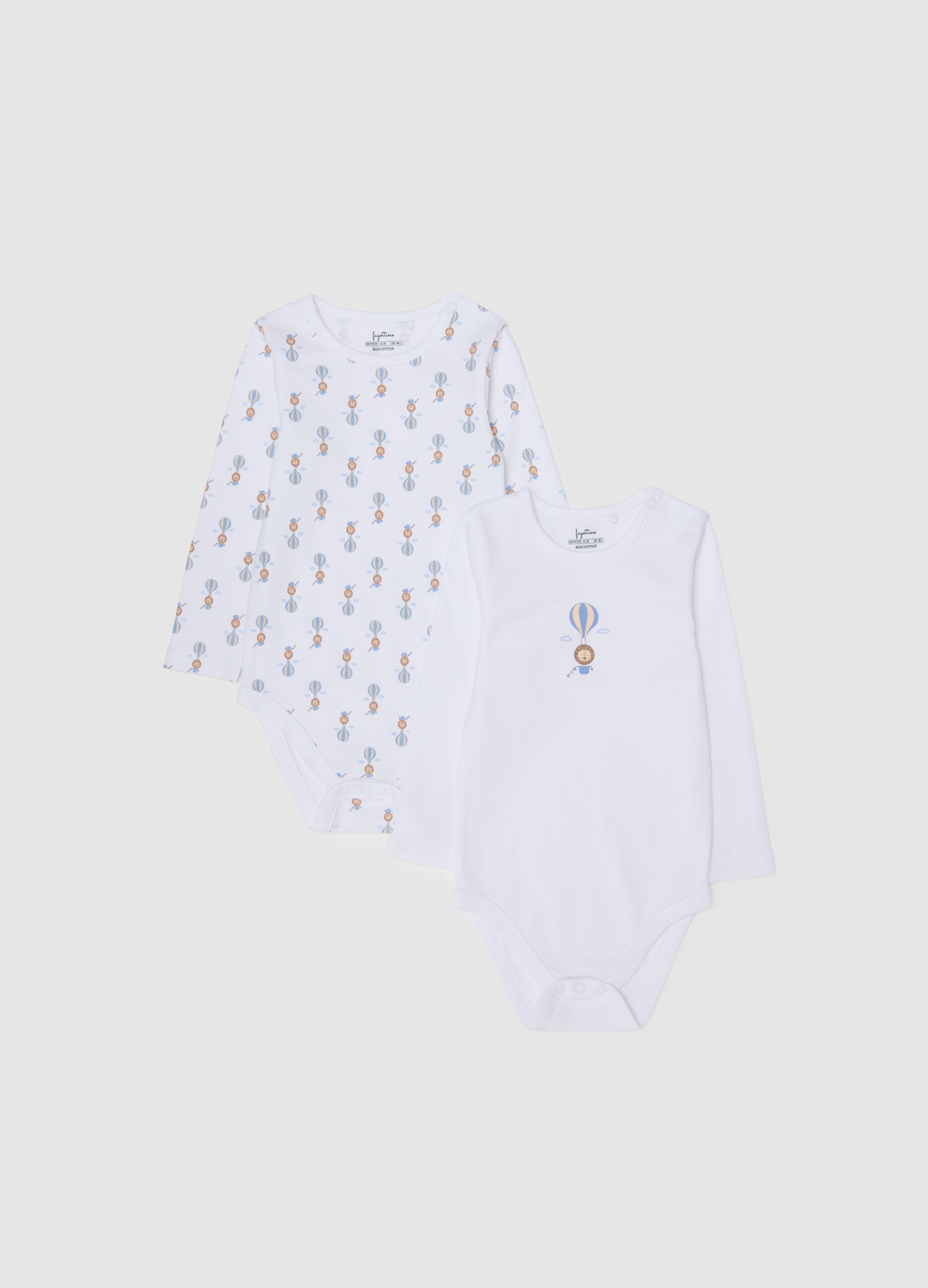 White cotton baby bodysuit