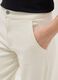 White Slim Fit Cotton Blend Chino Trousers_3
