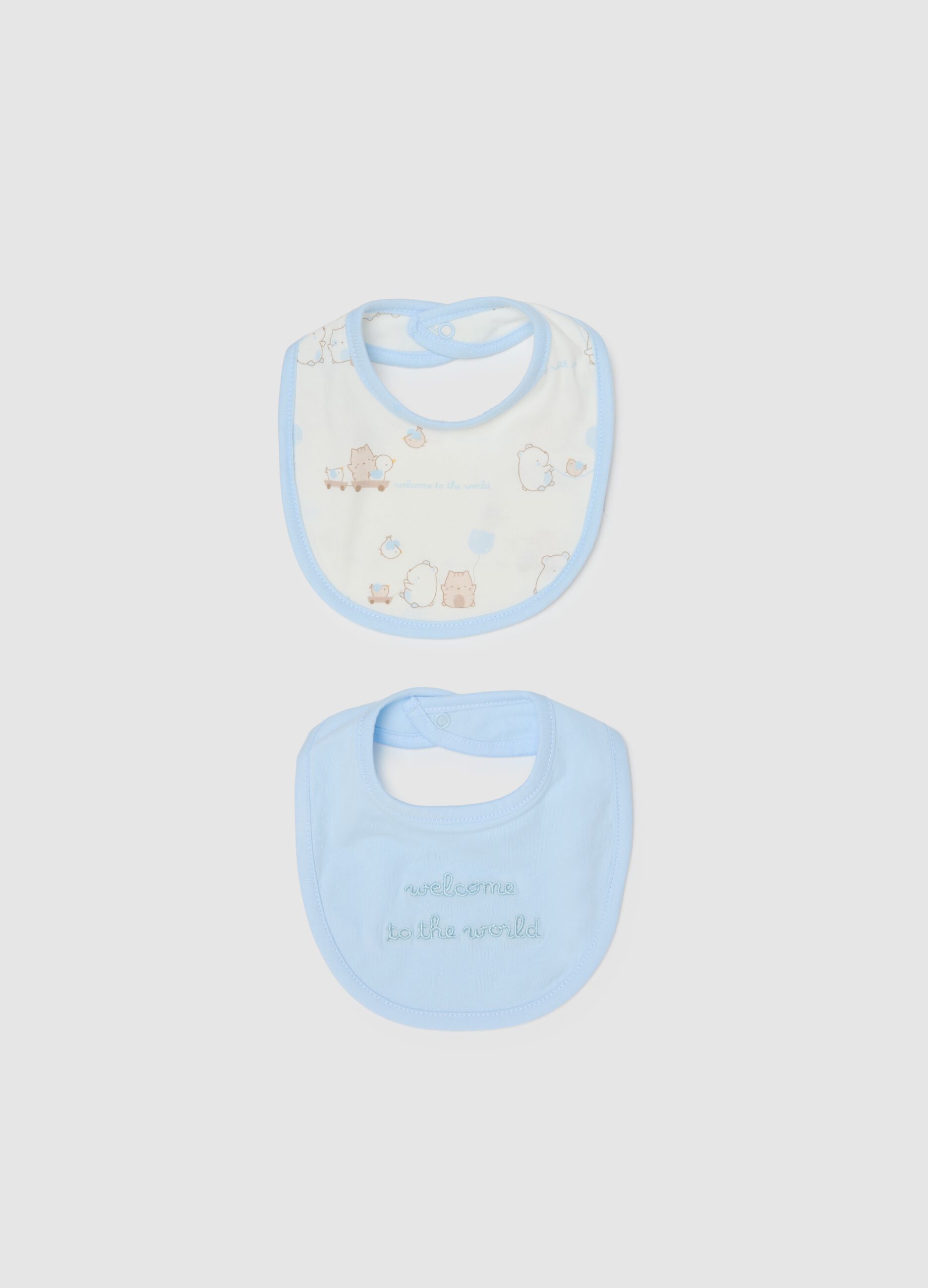 Multicolour pure cotton bibs for babies
