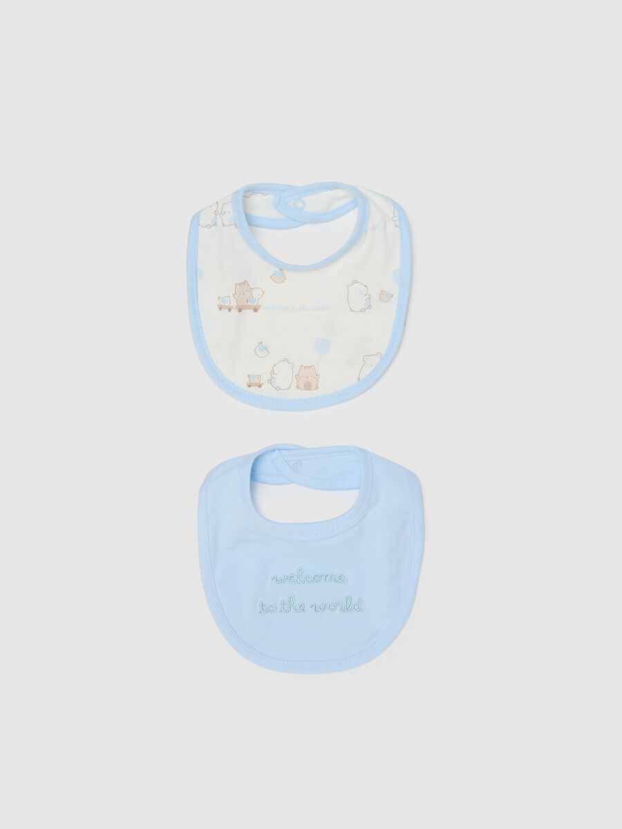 Multicolour pure cotton bibs for babies_0