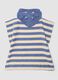 Multicoloured striped pure cotton baby beach poncho_1