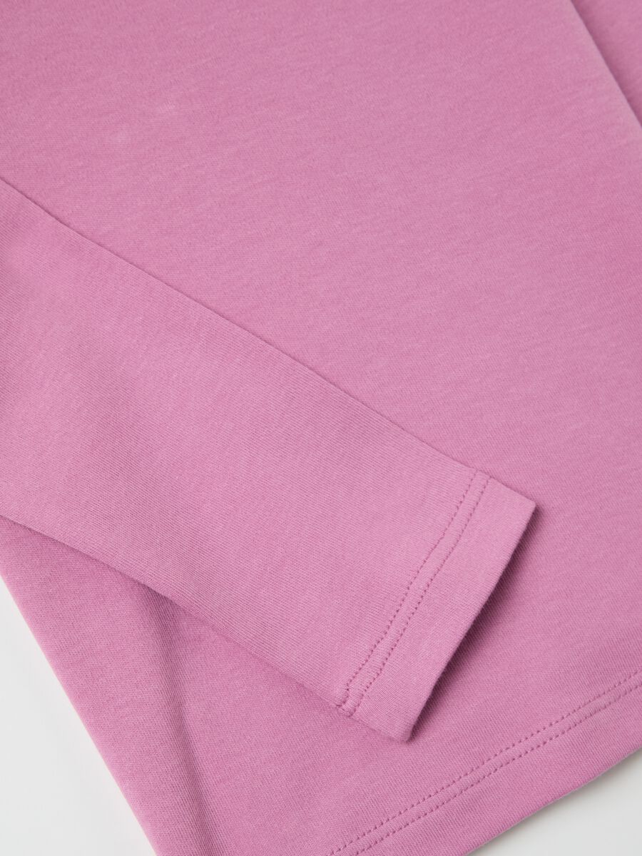 T-shirt in cotone a collo alto_3