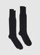 Two-pack of black knee-high socks in cotton blend_0