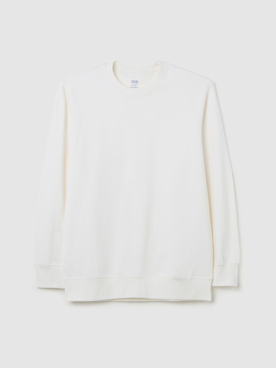 Oversized sweatshirt with round neck_4