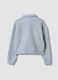 Grey cotton-blend polo with all-over rhinestones, regular fit_6