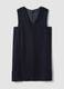 Blue sleeveless wool-blend dress, regular fit_4