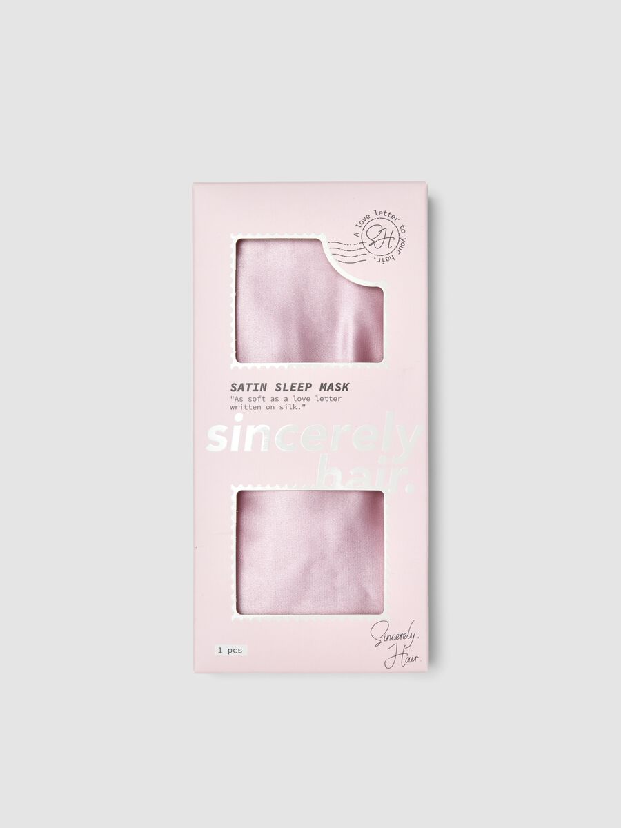 SINCERELY HAIR Mauve satin sleep mask_0