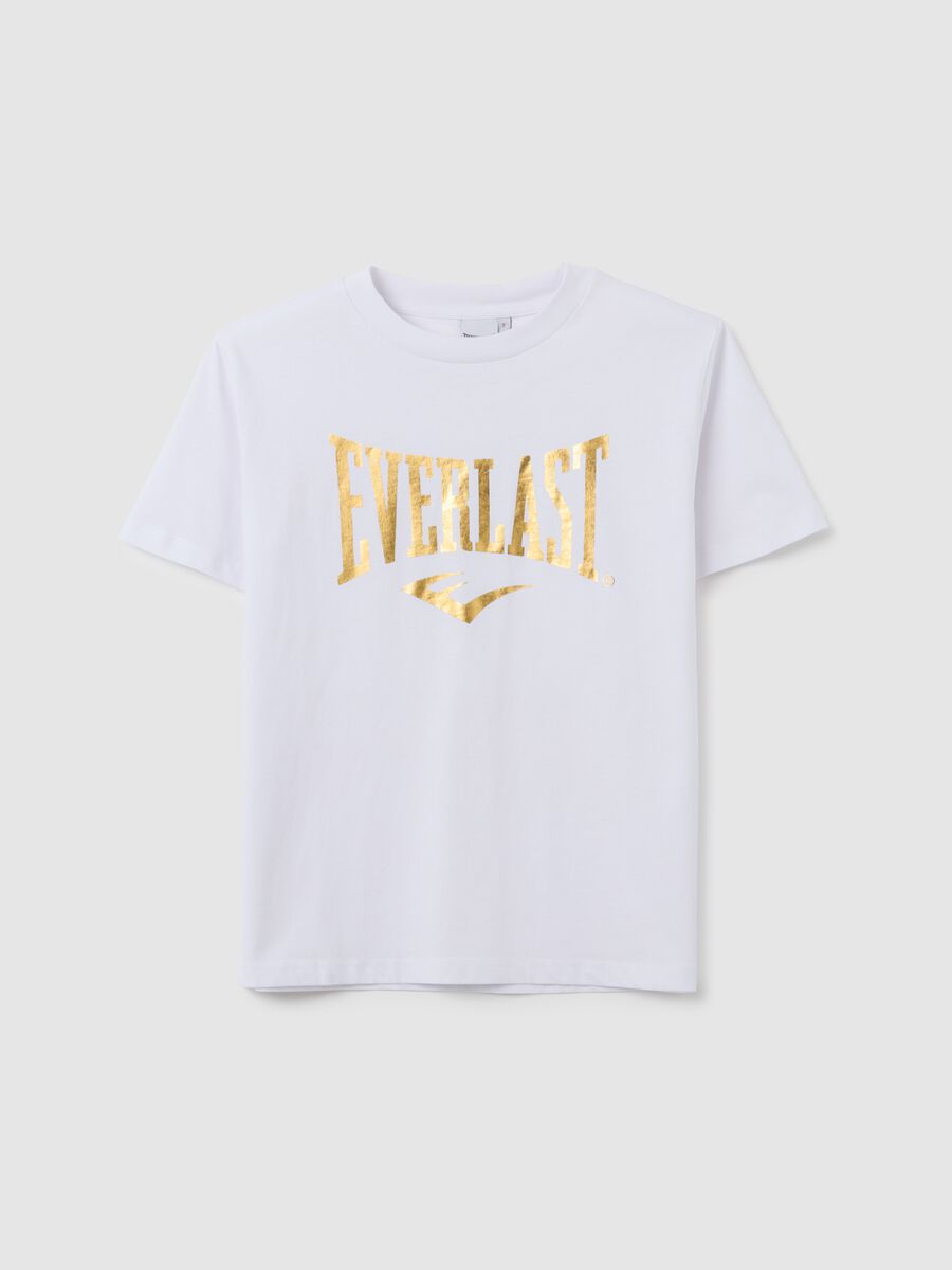 T-shirt in puro cotone bianca regular fit Everlast_0