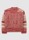 Maglione rosso regular fit con motivo jacquard_4