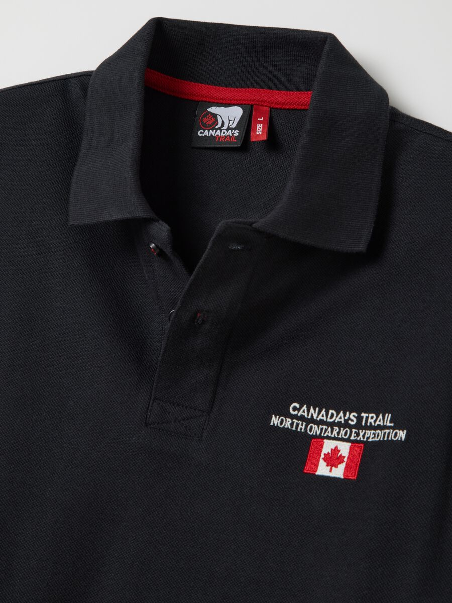 Piquet polo shirt with embroidered logo_5