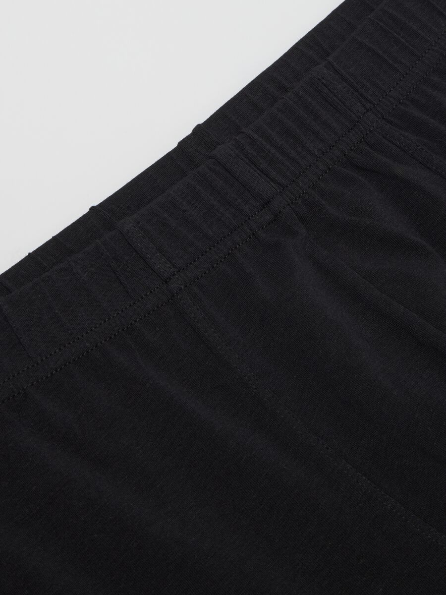 Black cotton regular fit boxer_5