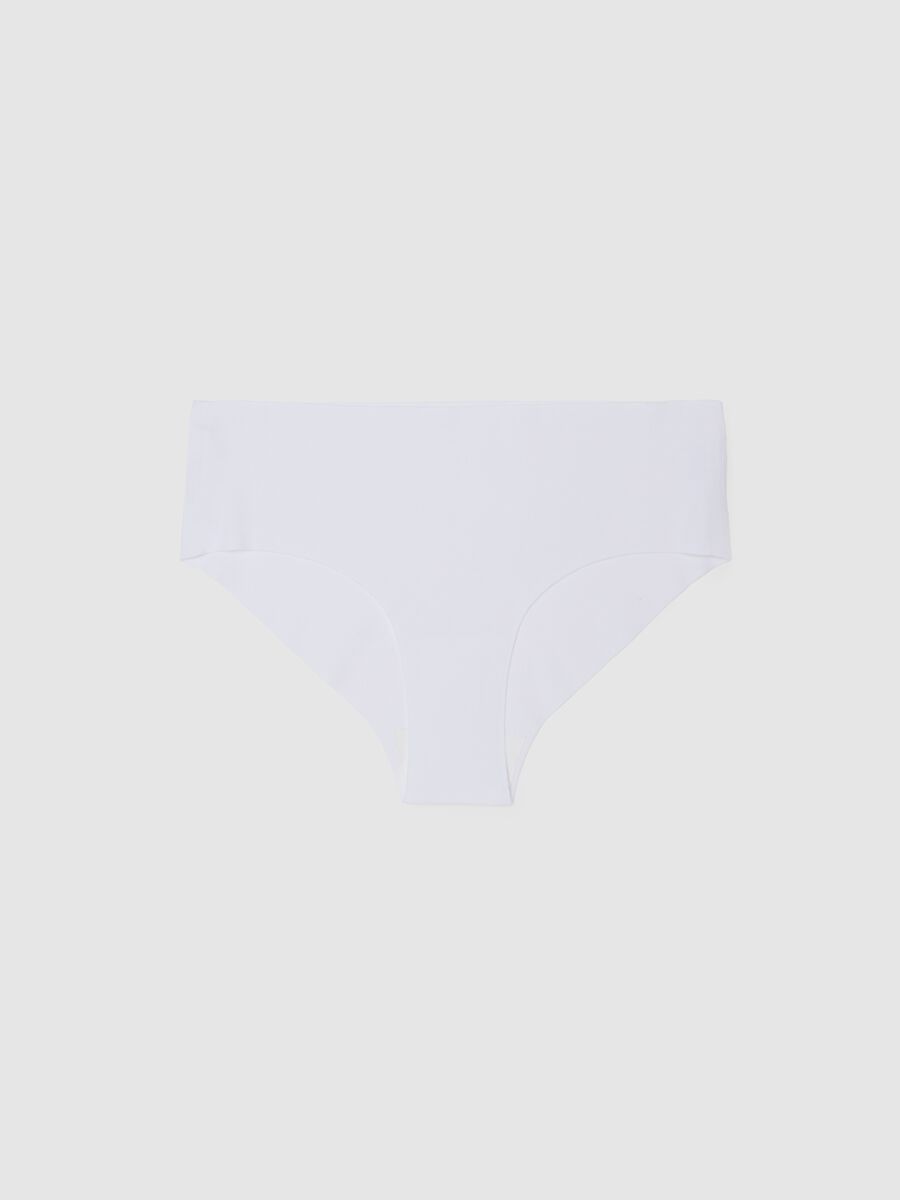 Slip in cotone elasticizzato bianco regular fit_4