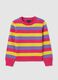 Girls' multicoloured regular fit pure cotton pullover_3