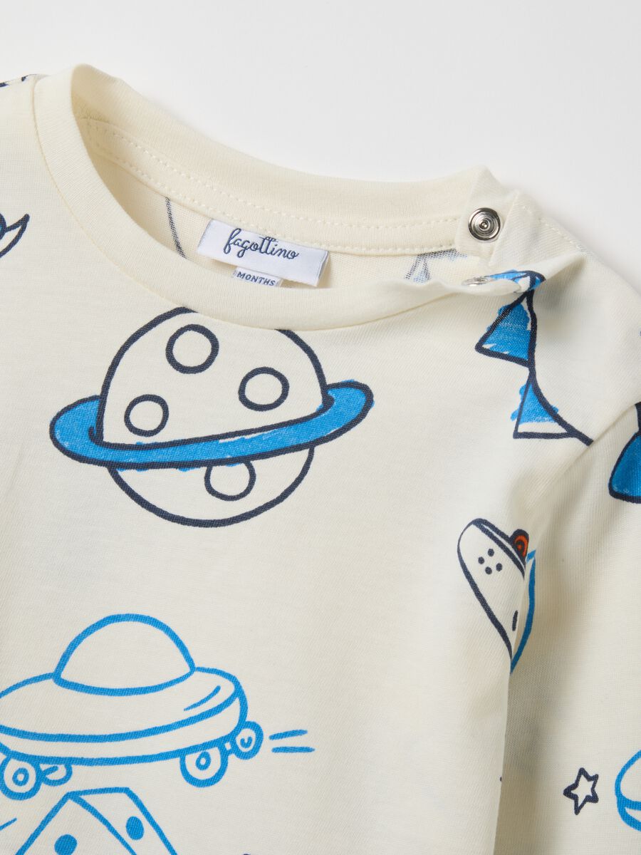 Children's multicoloured pure cotton jumper with regular fit_3