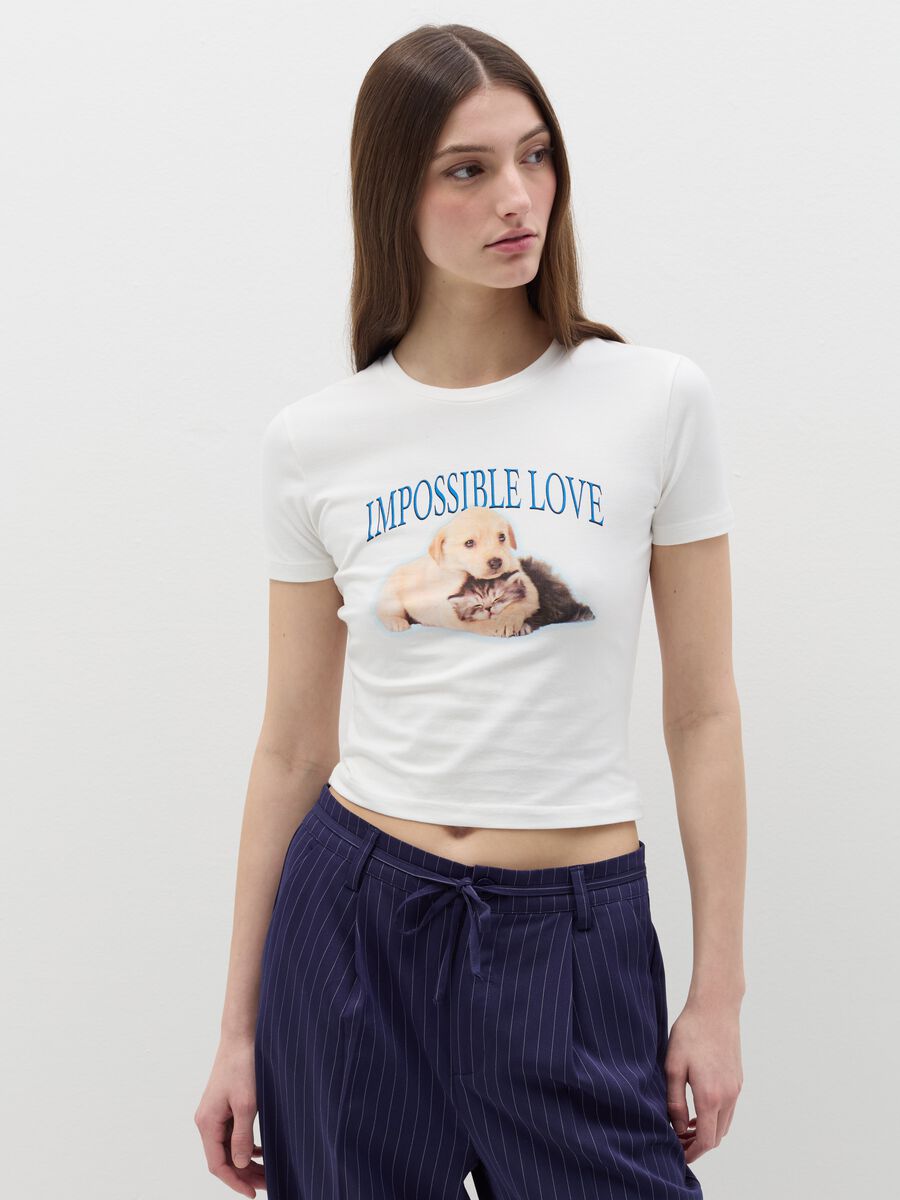Stretch cotton T-shirt_0