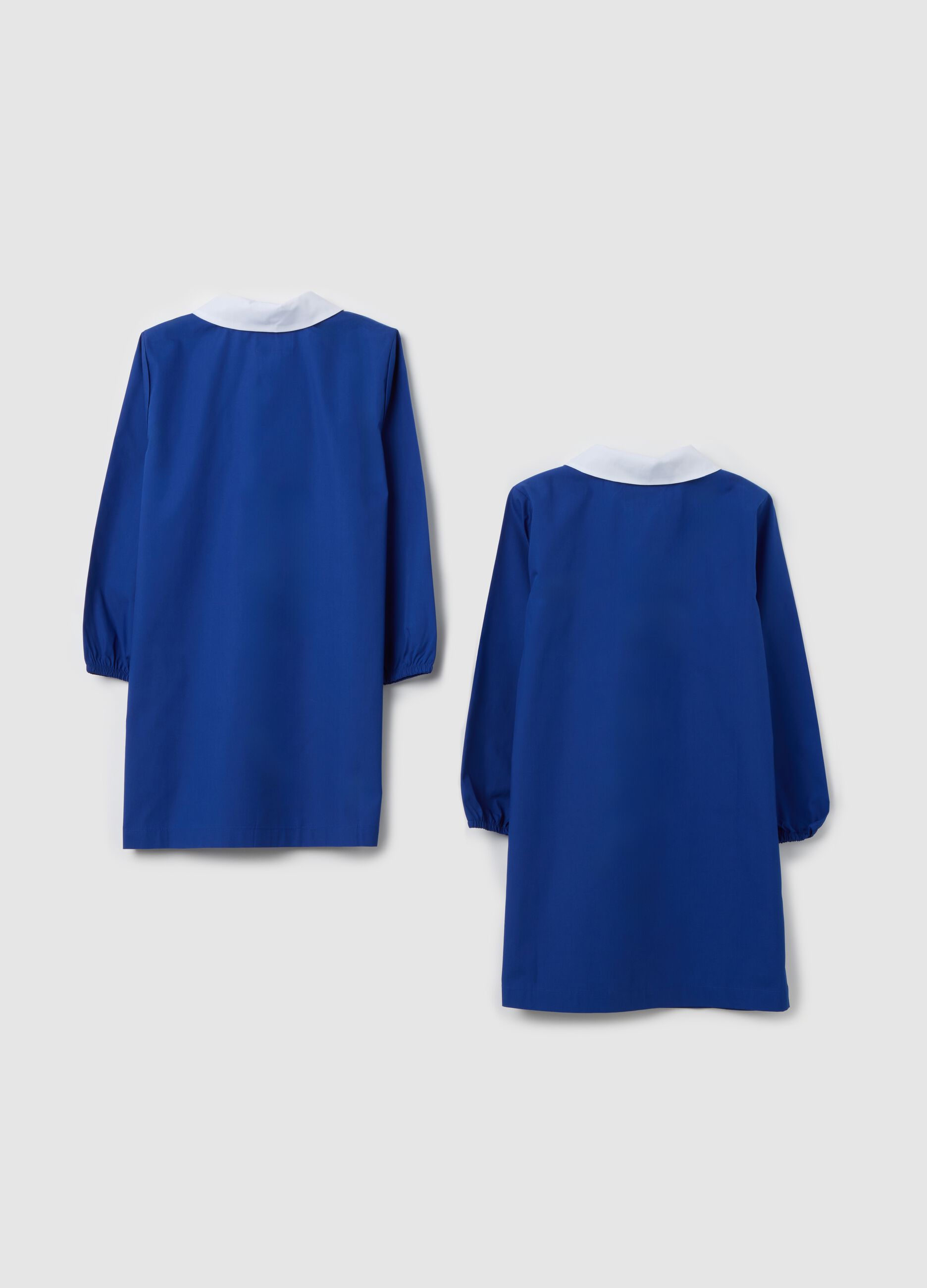 Children's multicolour cotton blend school smock
