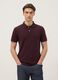 Polo in puro cotone viola slim fit_0