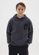 Boys' grey over fit pure cotton hoodie_0
