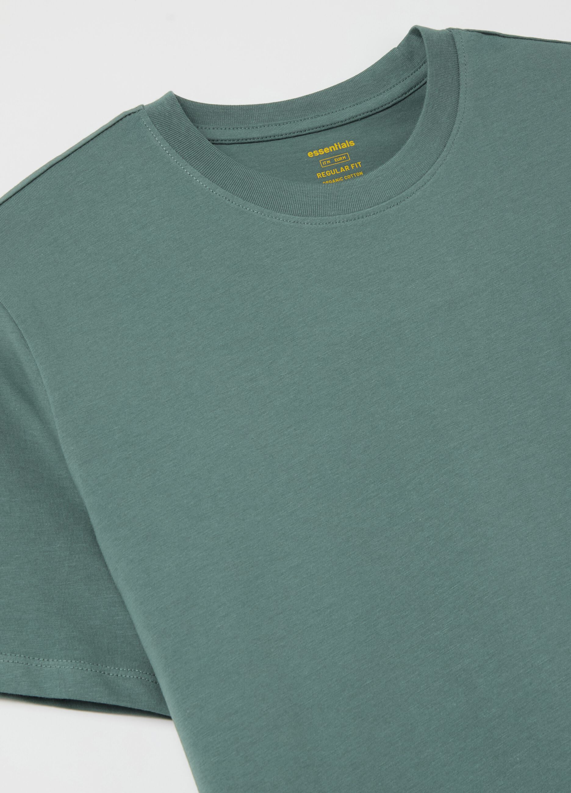 Organic cotton T-shirt with round neck