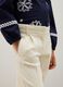 Girls' Beige Velvet Wide Leg Trousers_3