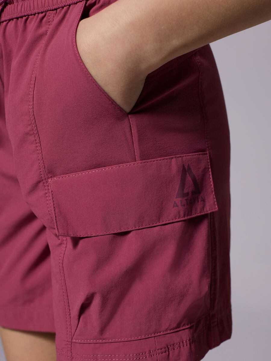 ALTAVIA WITH DEBORAH COMPAGNONI pink sports cargo shorts_4