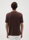 Brown pure cotton T-shirt with relaxed fit_2