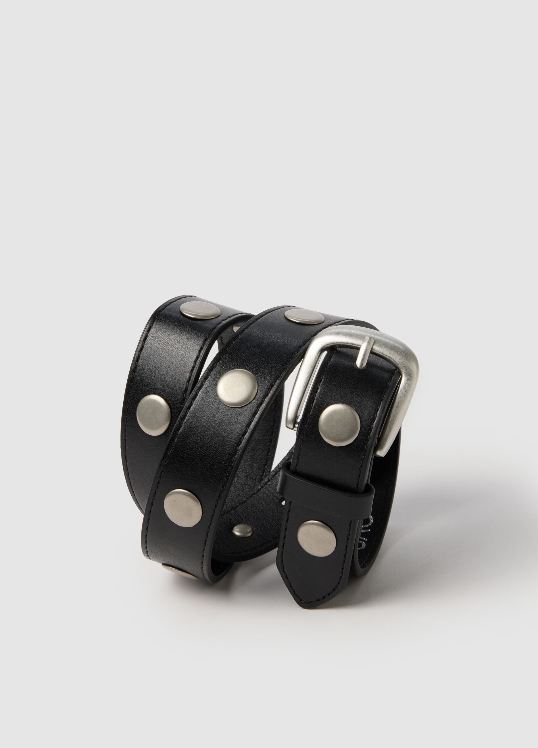 Black Studded Belt