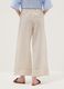 Beige pure linen regular-fit trousers_2