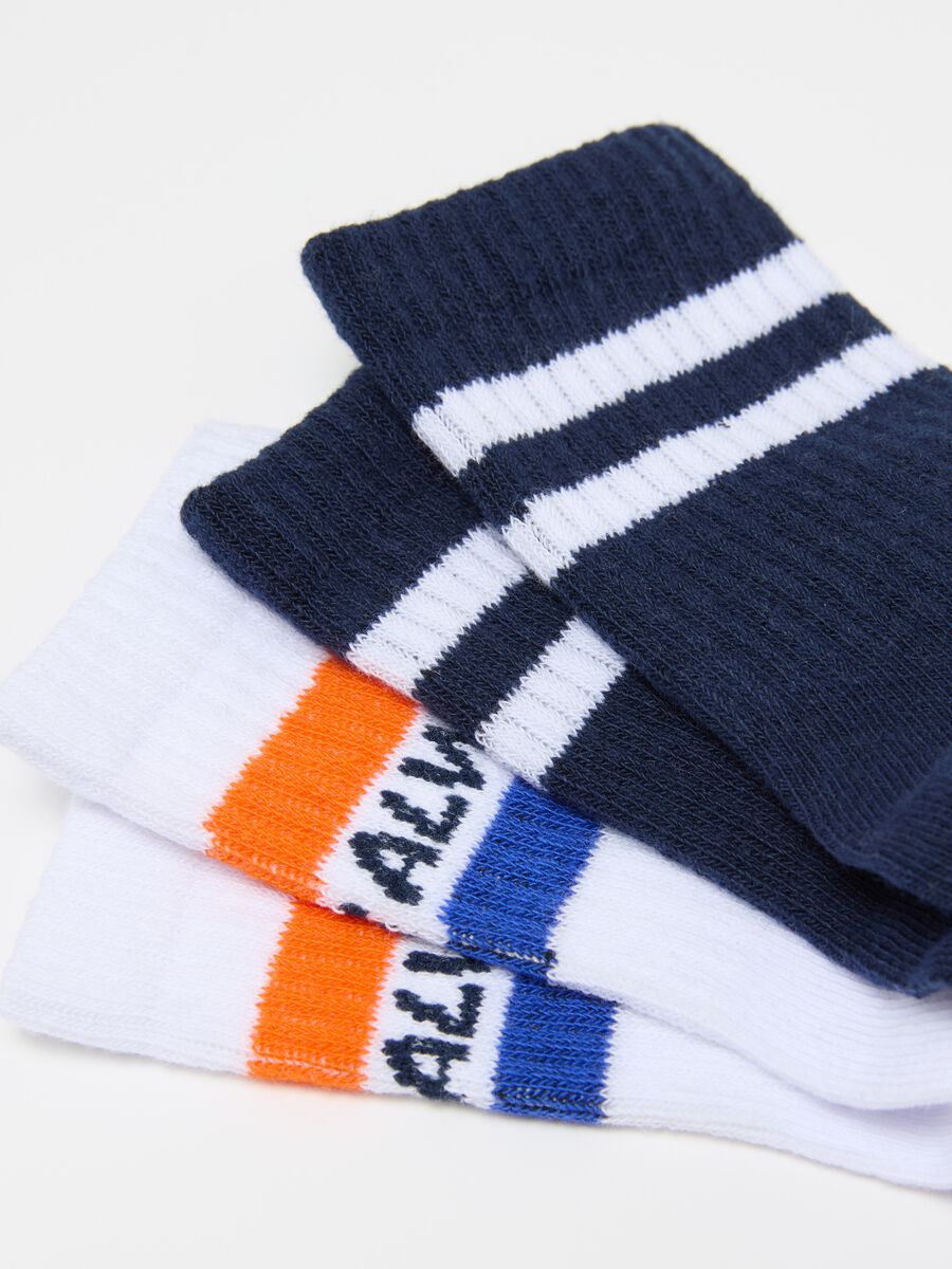 Three-pack tennis socks with stripes and lettering_2