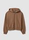 Brown organic cotton hoodie_4