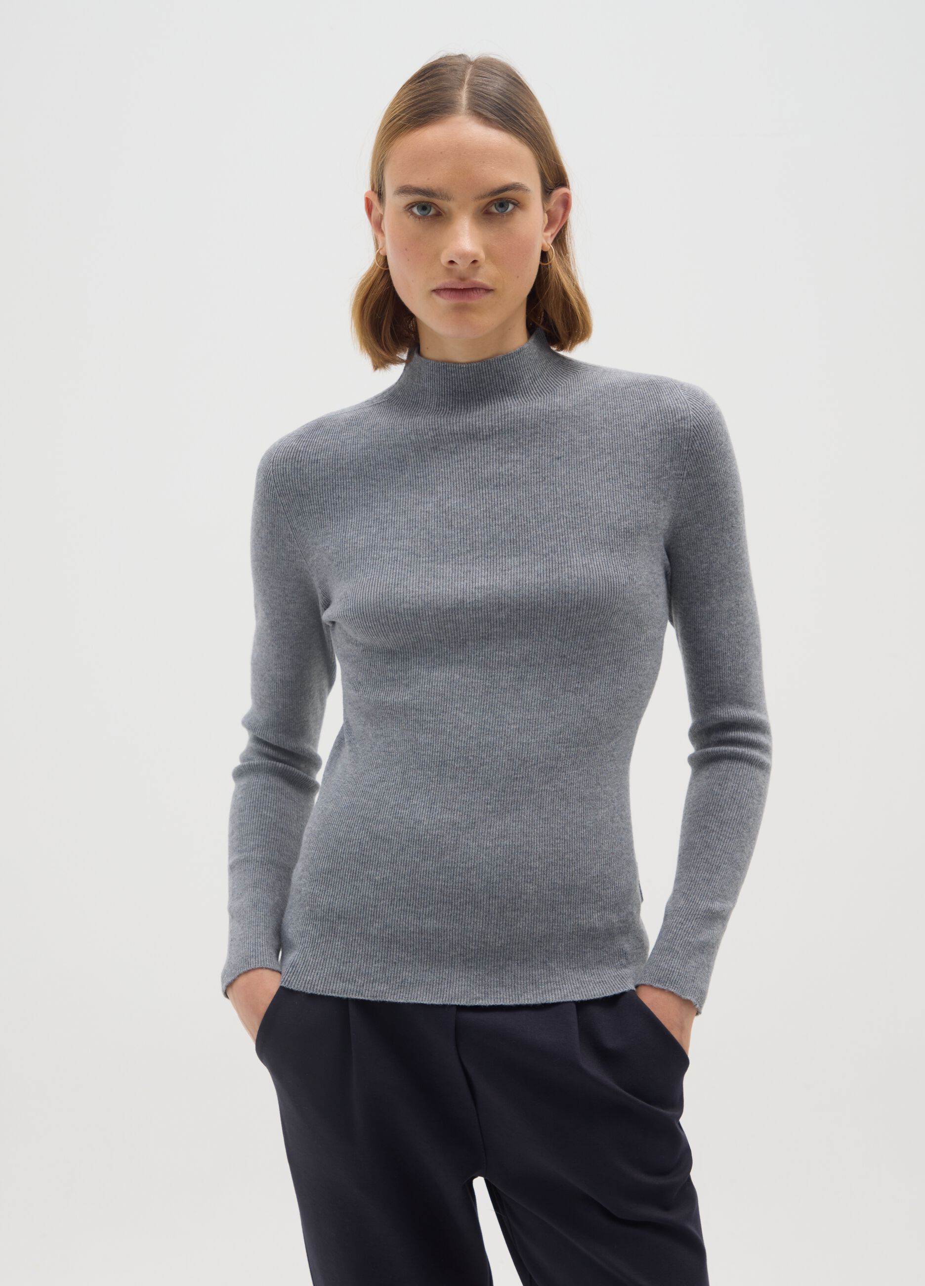 Grey regular fit sweater