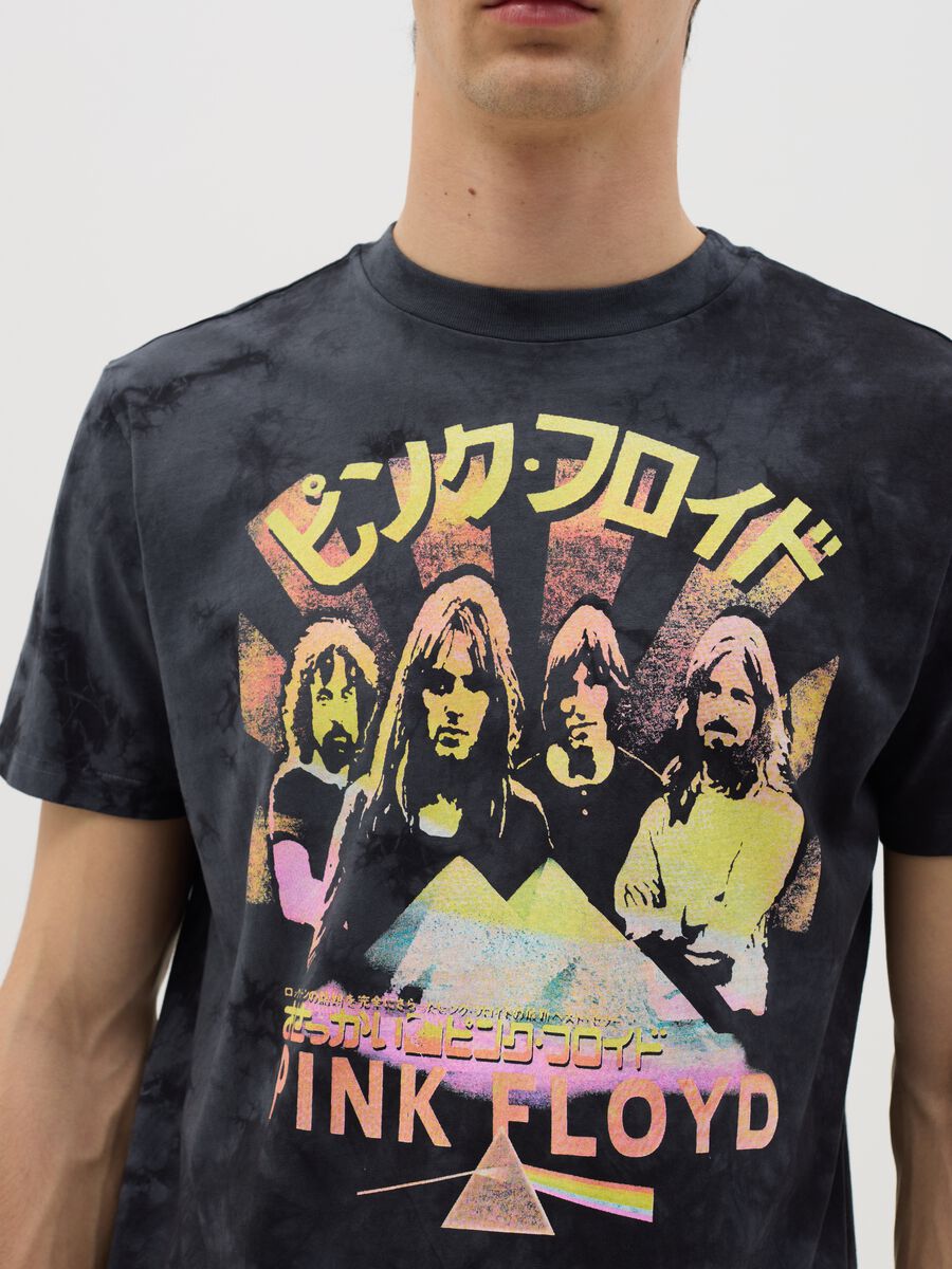 Tie-dye T-shirt with Pink Floyd print_2