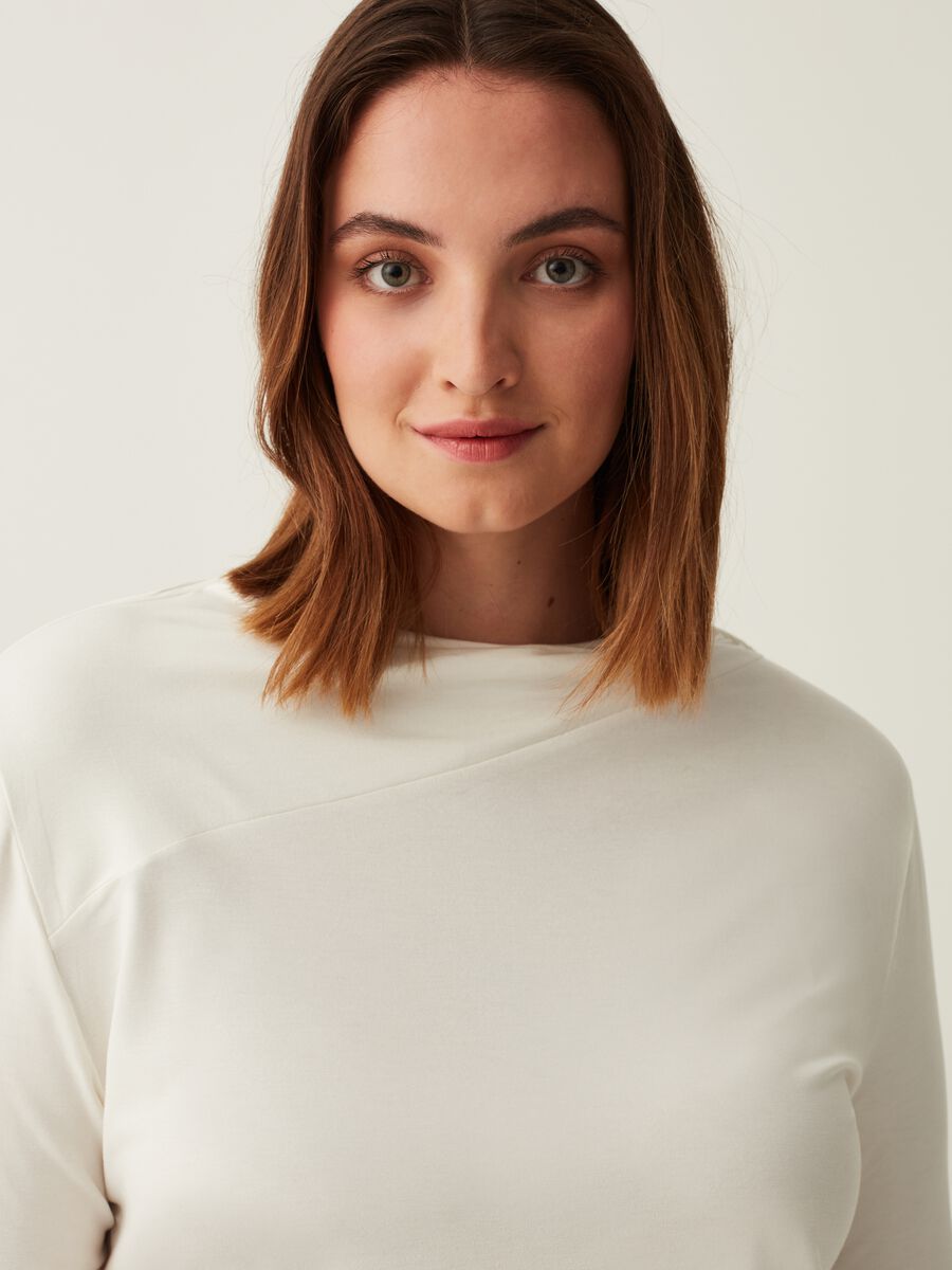 T-shirt in viscosa stretch Curvy_1