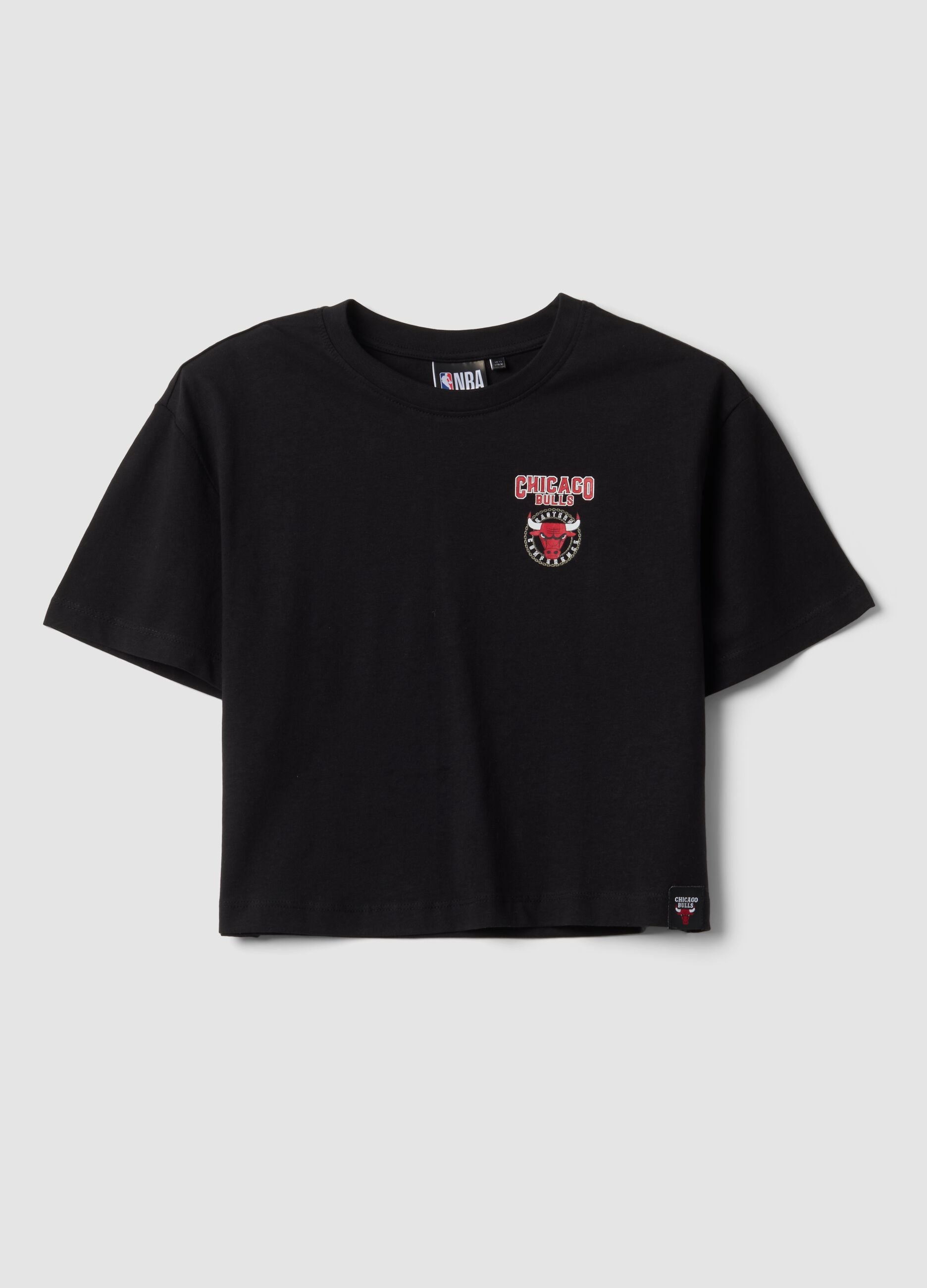 Black pure cotton short-sleeve T-shirt