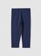 Blue stretch cotton leggings_0