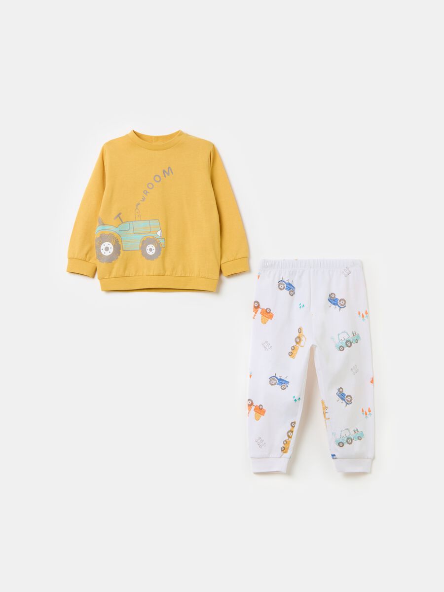 Organic cotton pyjamas with print_0