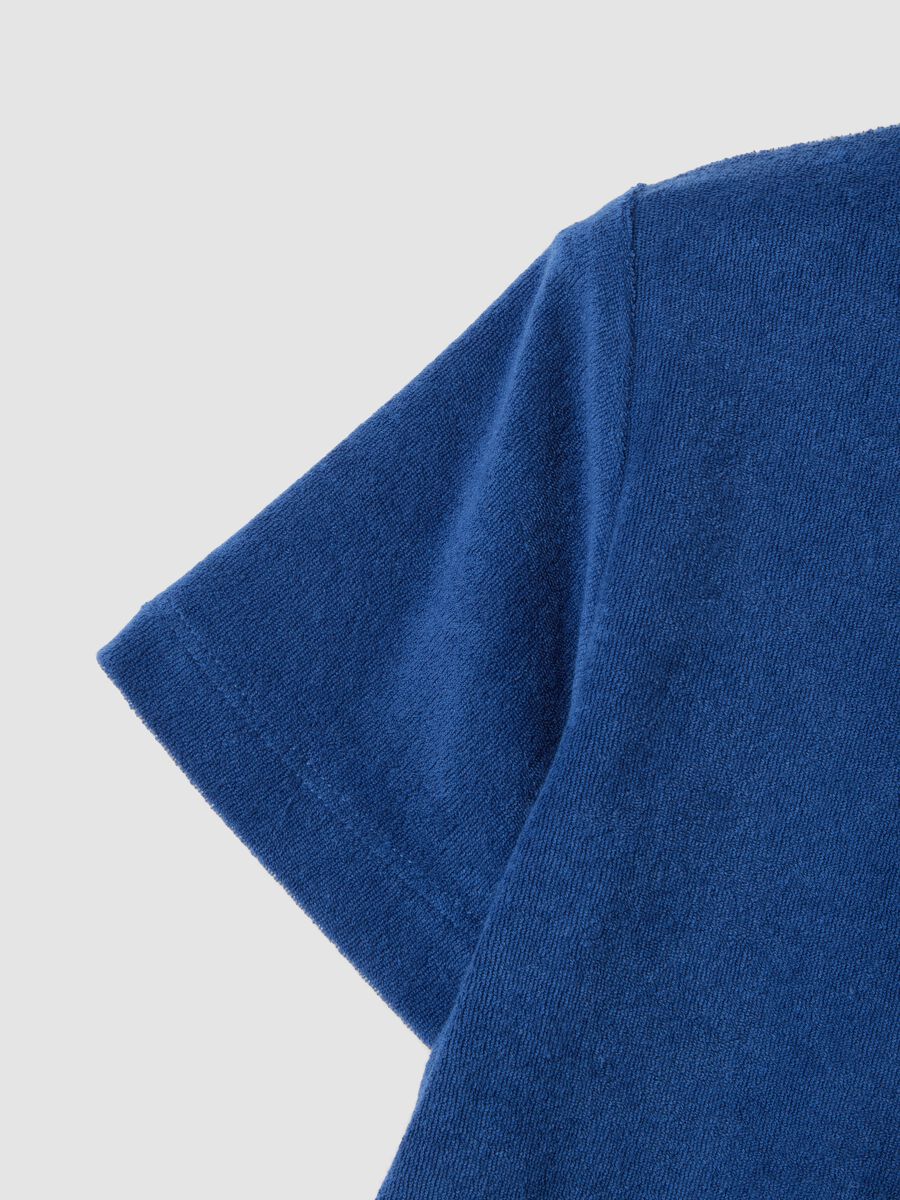Blue short-sleeve cotton-blend T-shirt_3