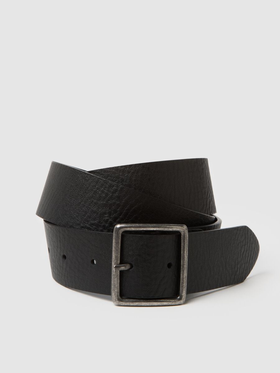 Black Genuine Leather Belt_2