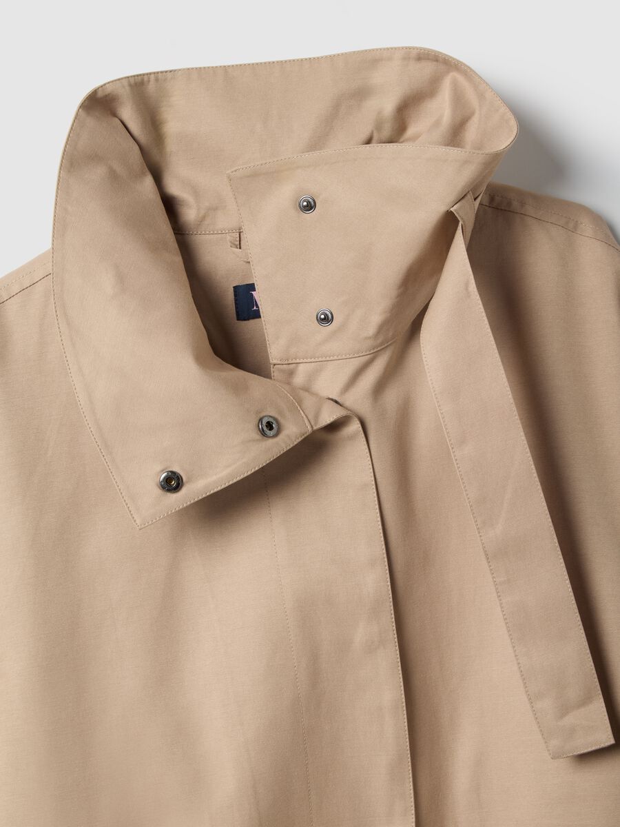 Giacca in misto cotone beige oversize fit_5