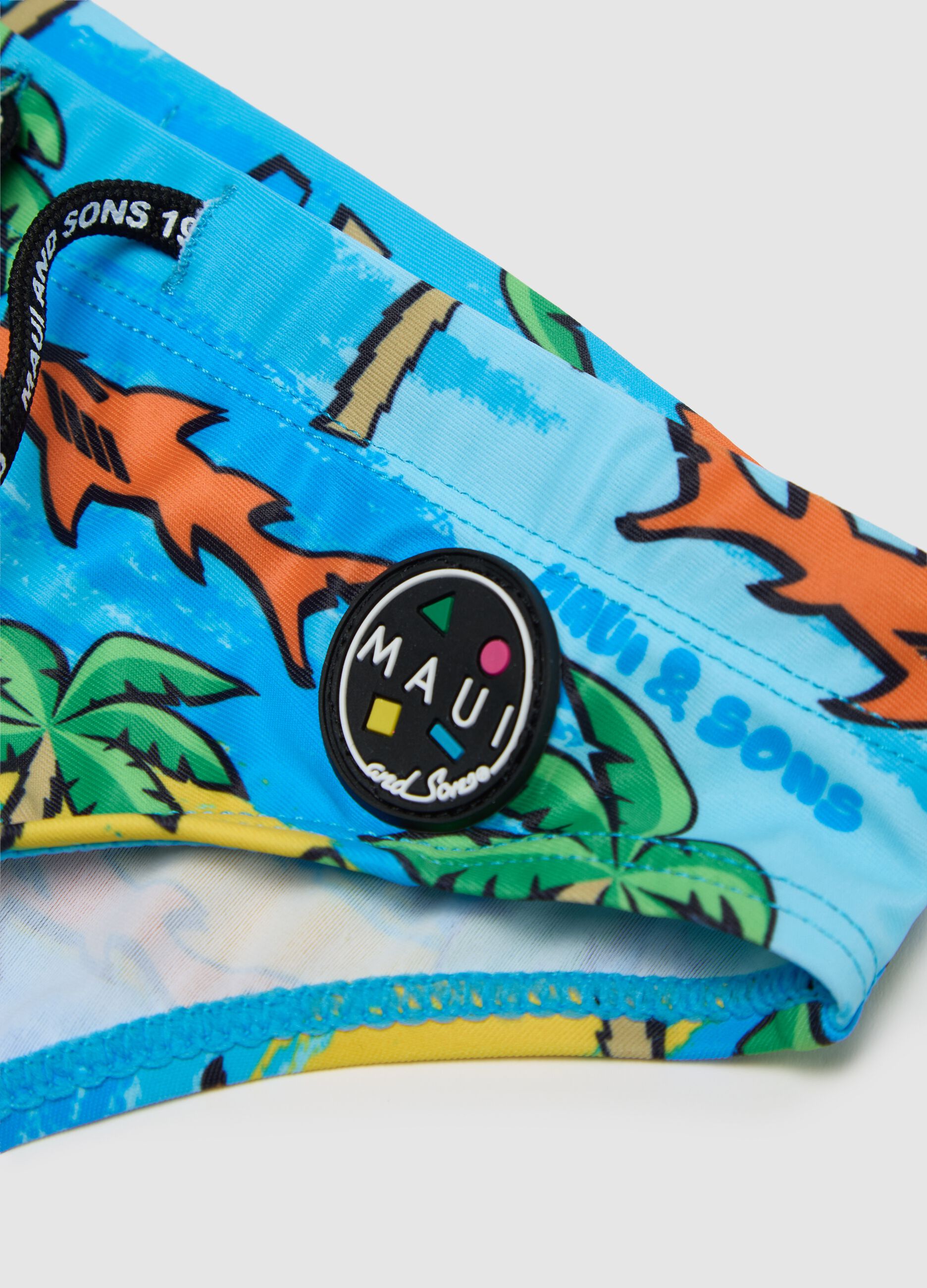 Maui & Sons Graphic Swim Brief