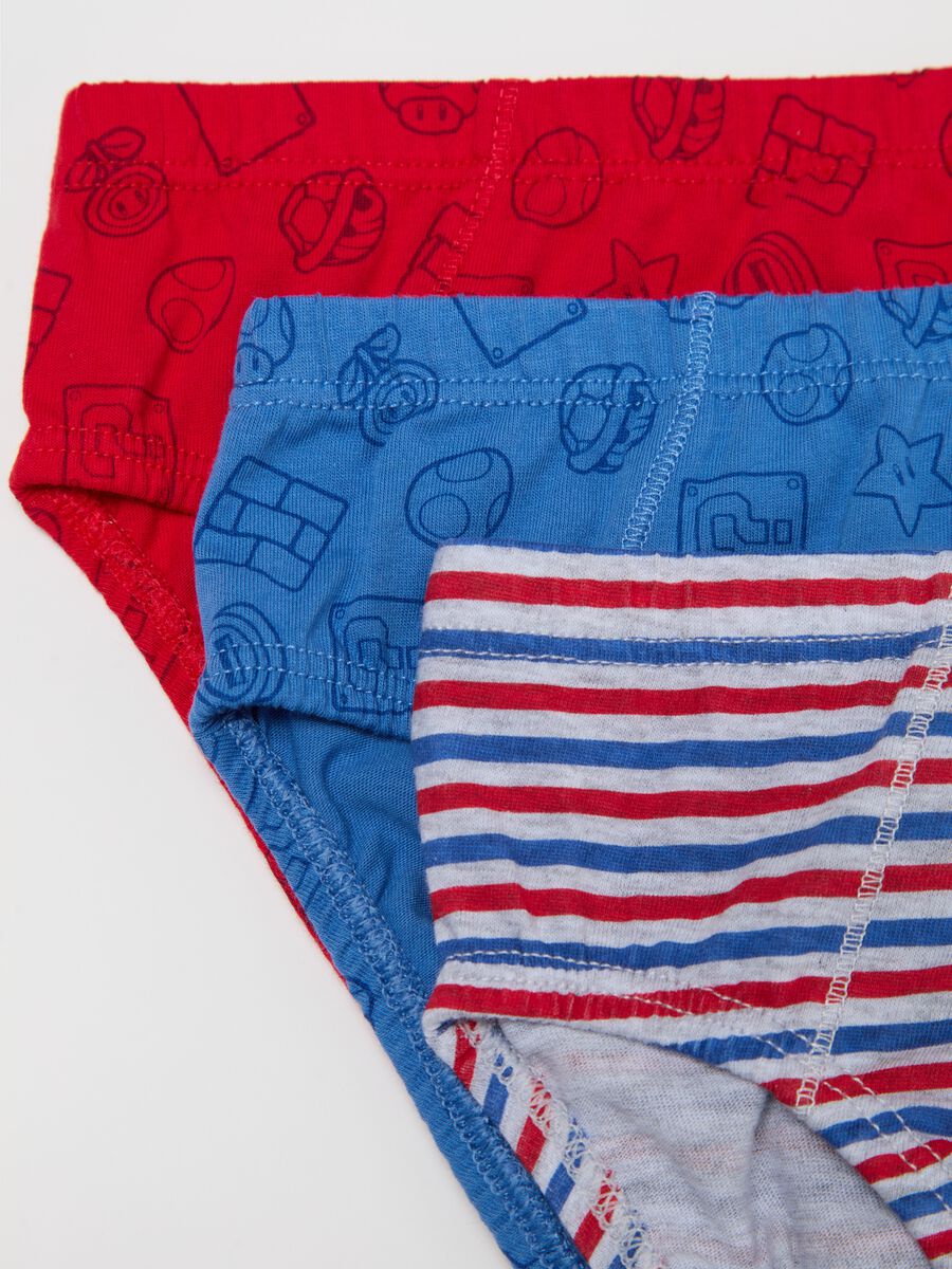 Three-pack cotton briefs with Super Mario™ print_3