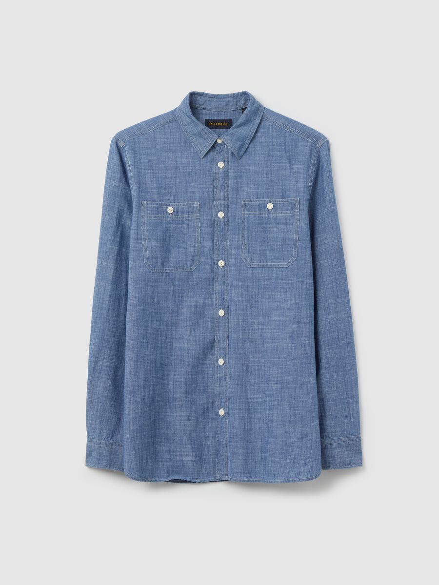 Iridescent cotton shirt with pockets_4