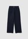 Straight Blue Stretch Cotton Chino Trousers_4