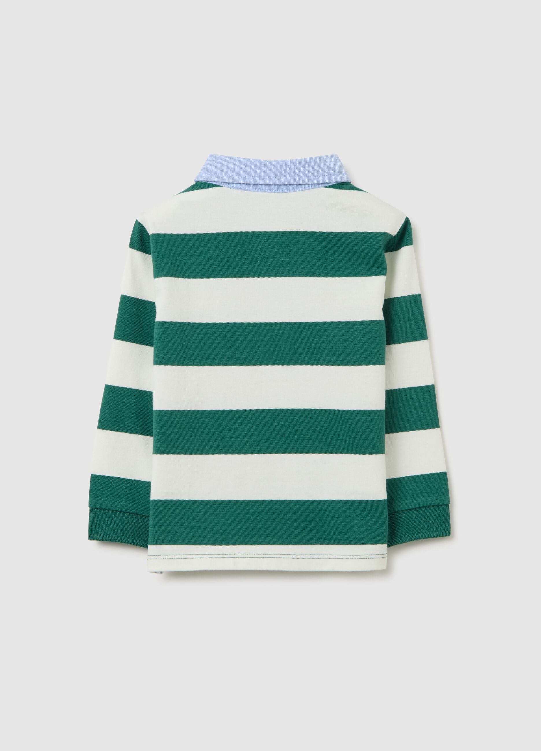 Children's Polo in Pure Multicolour Cotton Regular Fit