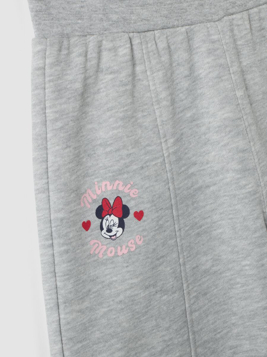 Grey cotton-blend tracksuit with Minnie print_3