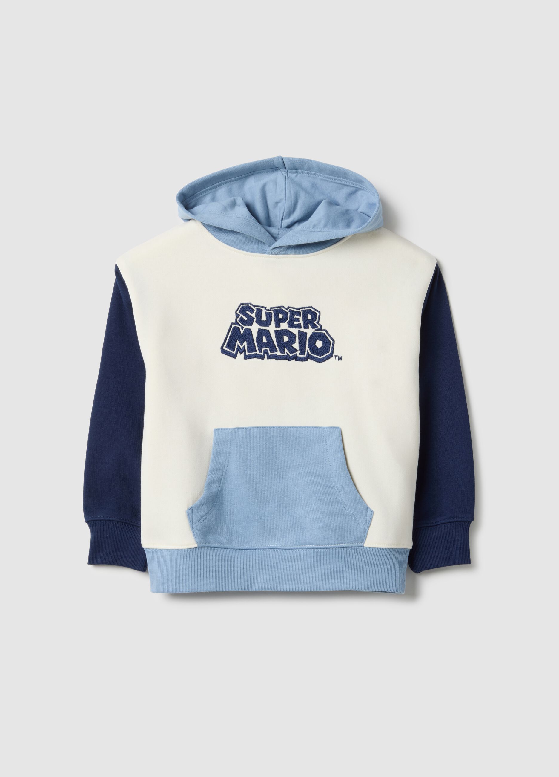 Multicolour Regular Fit Cotton Blend Children's Hoodie Super Mario