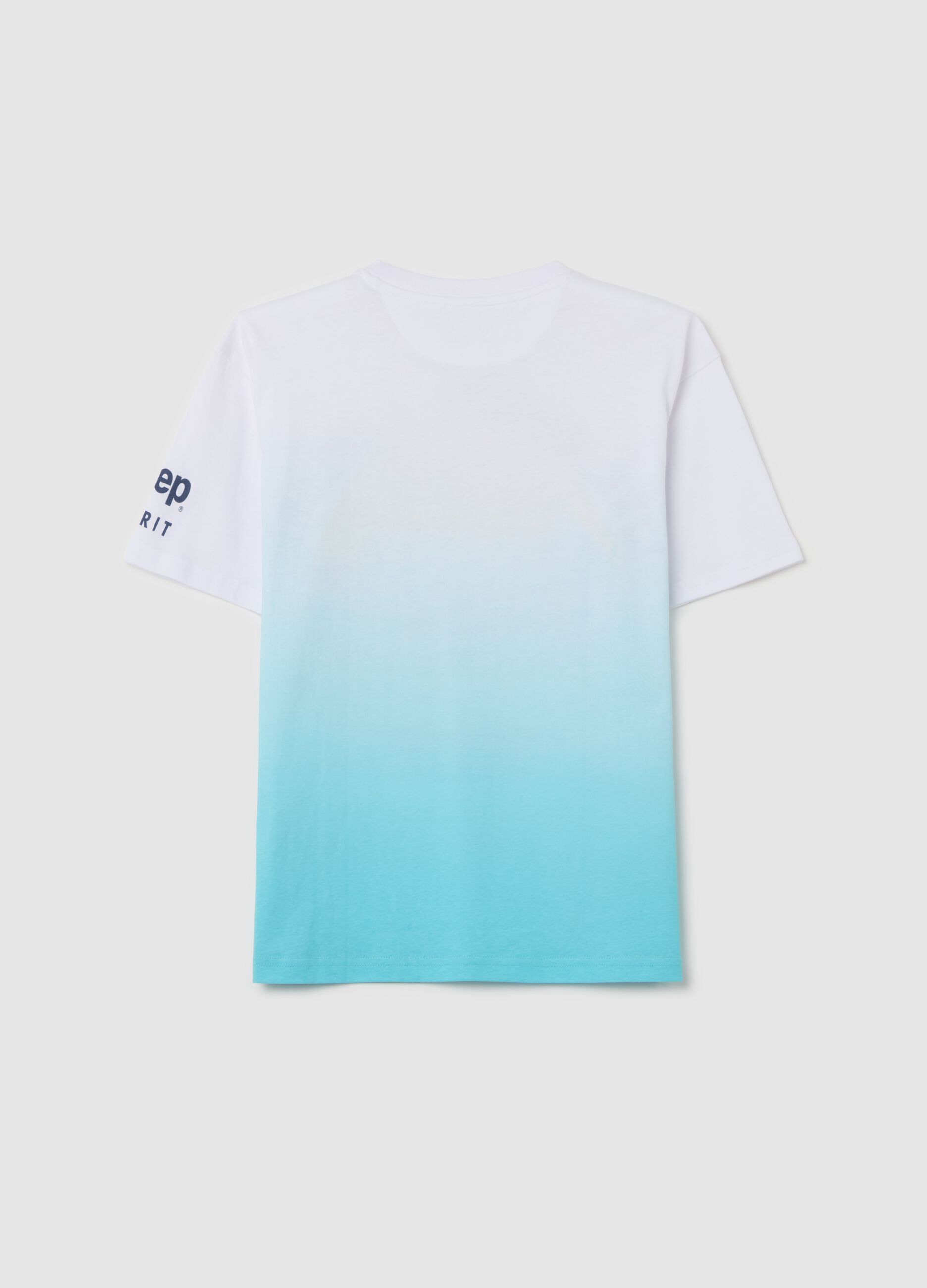 Cotton T-shirt with "Live, Dream, Explore" print