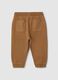 Brown pure cotton regular fit baby trousers_1