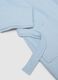 Blue hooded cotton baby bathrobe_3