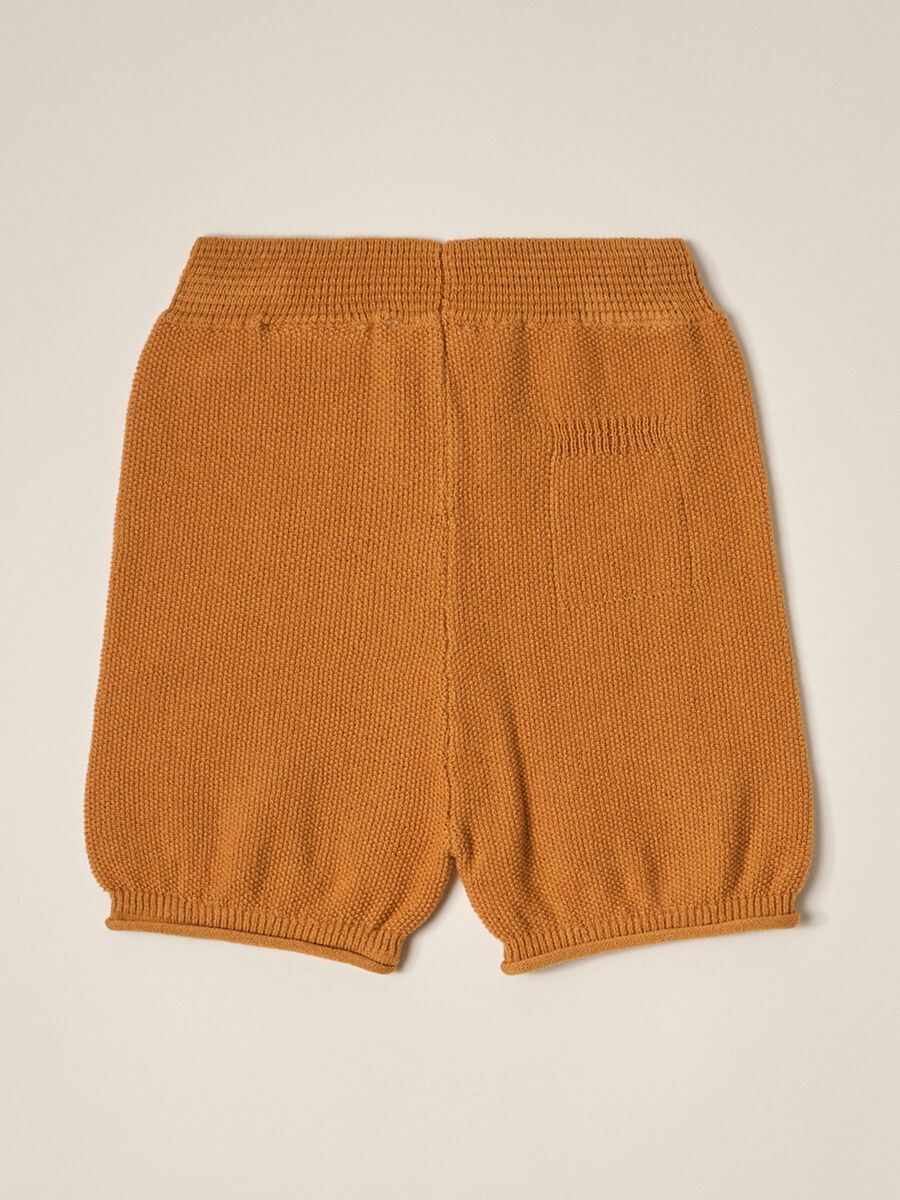 IANA newborn boy knit shorts in 100% cotton_1